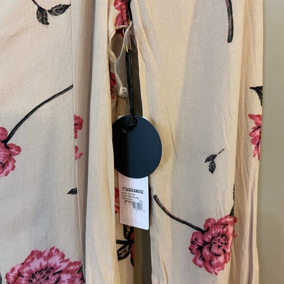Amuse Society Easy On The Eyes Dress Women’s Small Cream Pink Floral NWT - Picture 14 of 14